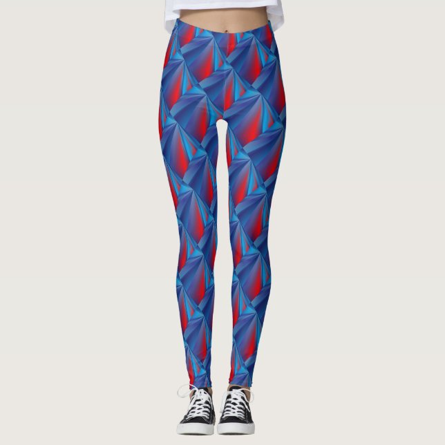 Abstrakt Mönster Leggings (Framsida)