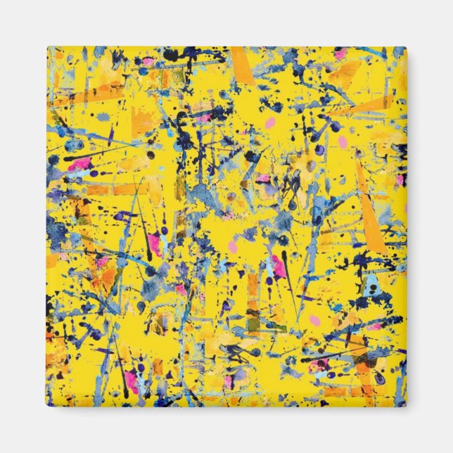 Abstrakt mönster magnet (Framsidan)