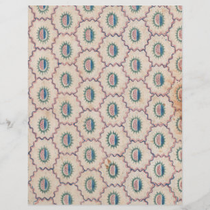 Abstrakt Mönster med böjt Linjer och punkter Pappr