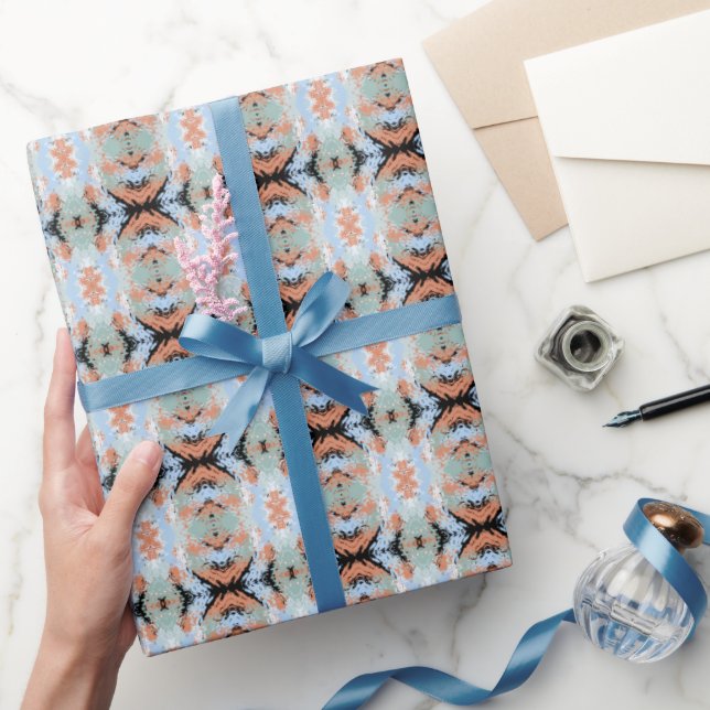 Abstrakt mönster med delade ändar och mjuka pastel presentpapper (Gifting)