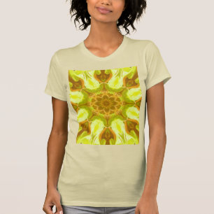 Abstrakt mönster med solens ande i bladverket t shirt
