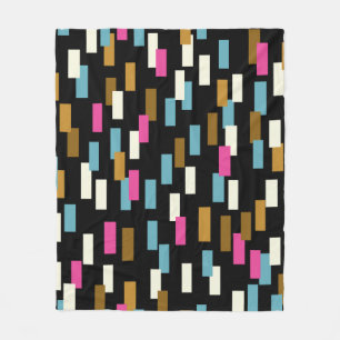 Abstrakt mönster med texturerade geometriska forme fleecefilt