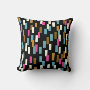 Abstrakt mönster med texturerade geometriska forme kudde