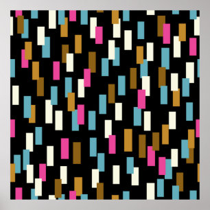 Abstrakt mönster med texturerade geometriska forme poster