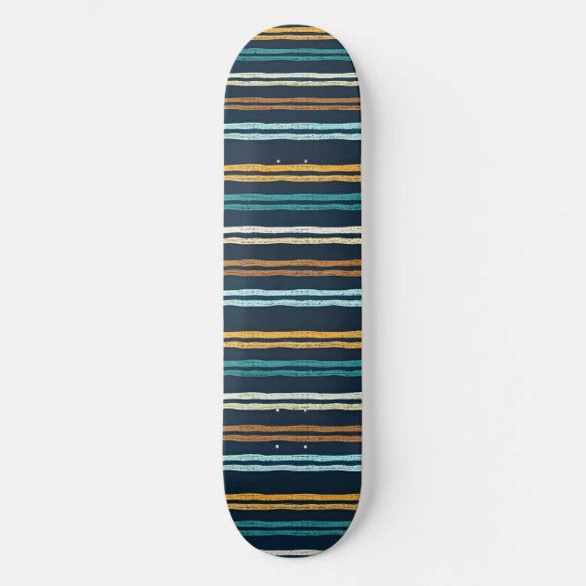 Abstrakt mönster med vertikala linjer mini skateboard bräda 18,5 cm (Framsida)
