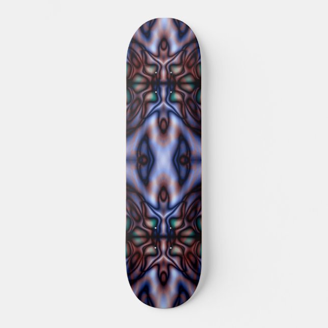 Abstrakt mönster mini skateboard bräda 18,5 cm (Framsida)