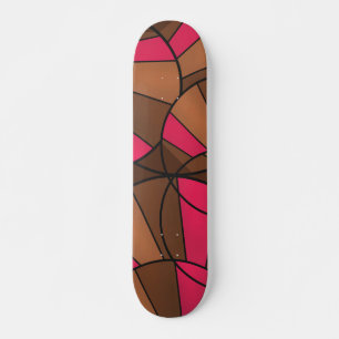 Abstrakt mönster mini skateboard bräda 18,5 cm