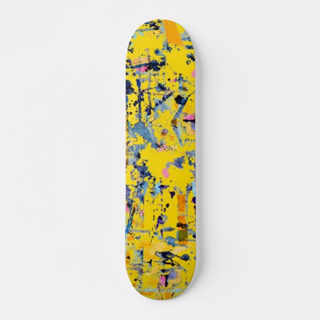 Abstrakt mönster mini skateboard bräda 18,5 cm (Framsida)