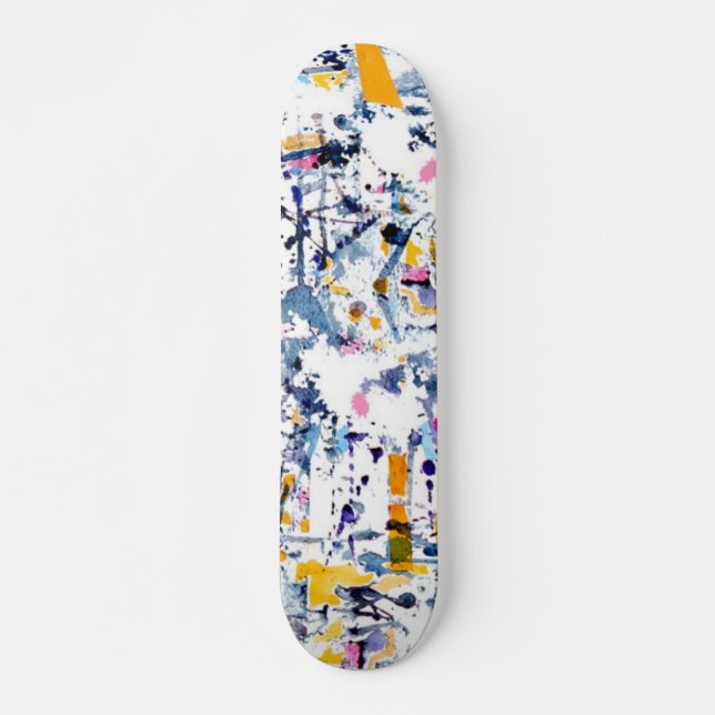 Abstrakt mönster mini skateboard bräda 18,5 cm (Framsida)
