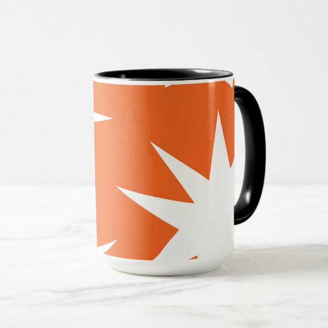 ABSTRAKT MÖNSTER - ORANGE MUGG (Framsida höger)