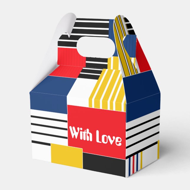 ABSTRAKT MÖNSTER . Patchwork . Presentaskar (Framsidan Sidan)