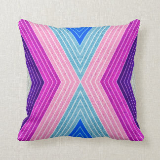 ABSTRAKT MÖNSTER PILLOW, Lila Blue Retro Kudde
