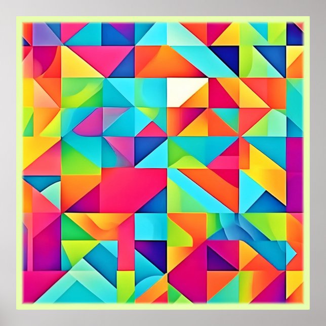 Abstrakt Mönster Poster (Framsidan)