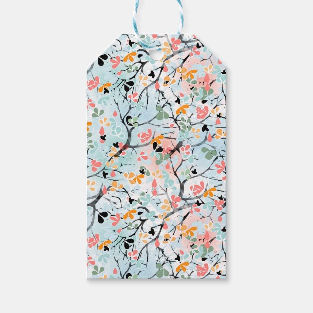 Abstrakt mönster presentetikett (Framsidan)