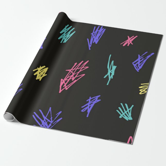 Abstrakt mönster presentpapper (Utrullad)