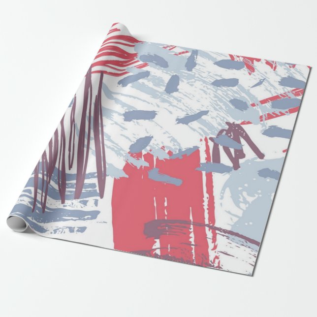 Abstrakt mönster presentpapper (Utrullad)