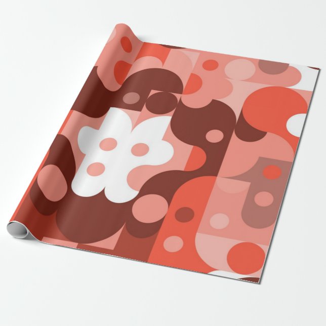 Abstrakt mönster presentpapper (Utrullad)
