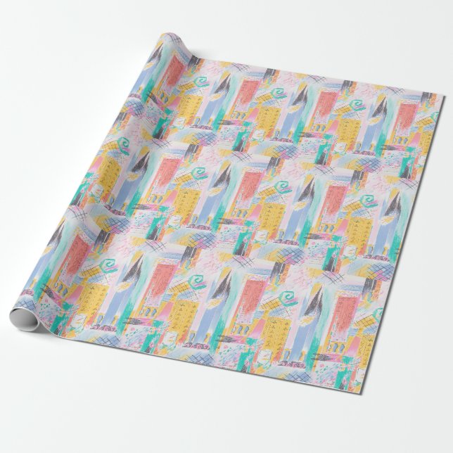 Abstrakt mönster presentpapper (Utrullad)
