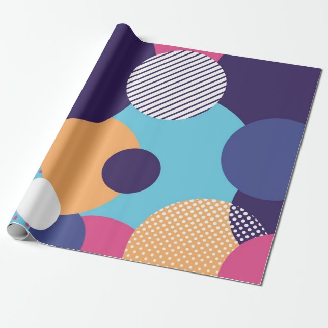 Abstrakt mönster presentpapper (Utrullad)
