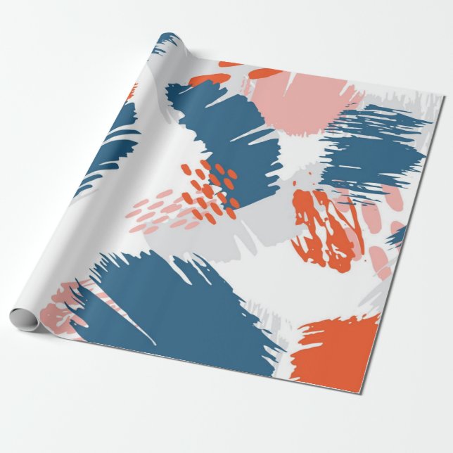 Abstrakt mönster presentpapper (Utrullad)