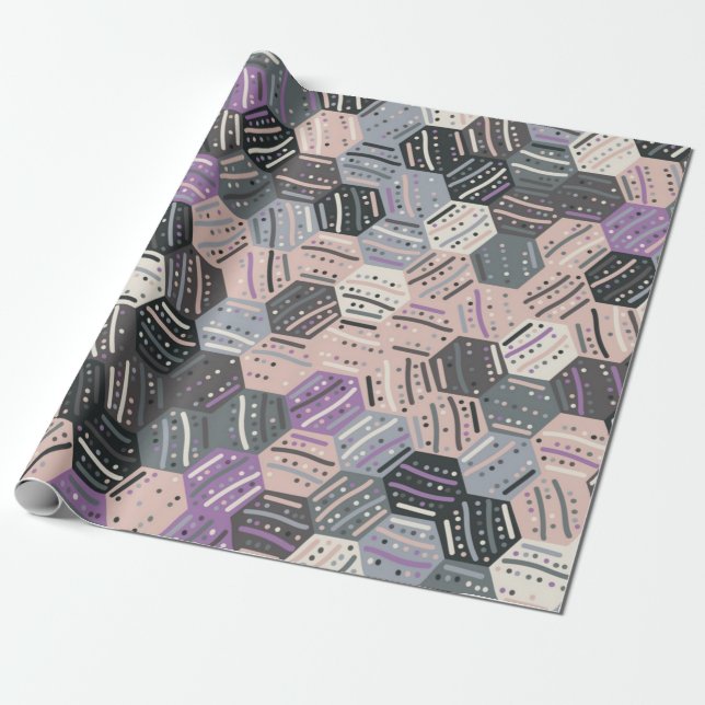 Abstrakt mönster presentpapper (Utrullad)