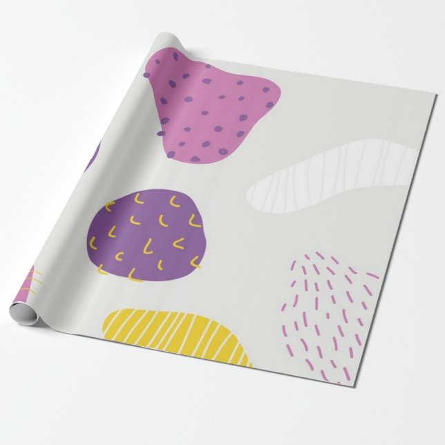 Abstrakt mönster presentpapper (Utrullad)