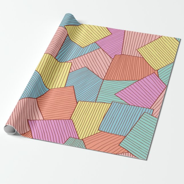 Abstrakt mönster presentpapper (Utrullad)
