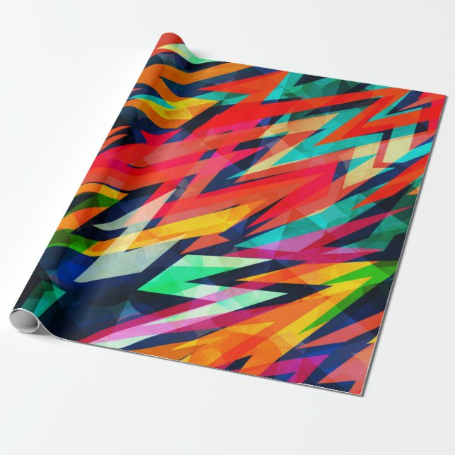 Abstrakt mönster presentpapper (Utrullad)