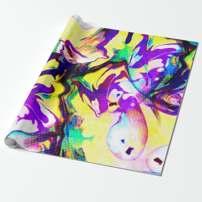 Abstrakt mönster presentpapper (Utrullad)