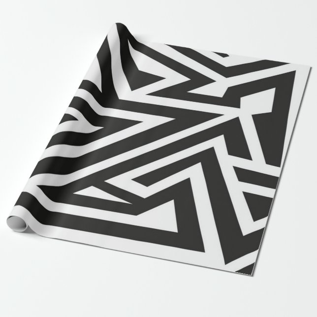 Abstrakt mönster presentpapper (Utrullad)