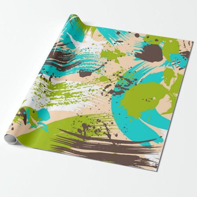 Abstrakt mönster presentpapper (Utrullad)