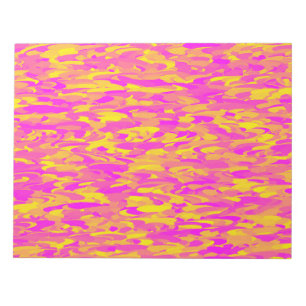 Abstrakt Mönster Rosa Gult Orange Anteckningsblock