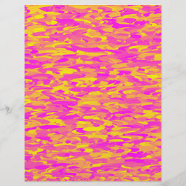 Abstrakt Mönster Rosa Gult Orange Brevhuvud