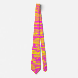 Abstrakt Mönster Rosa Gult Orange Slips