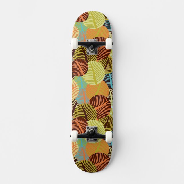 Abstrakt mönster skateboard bräda 20,5 cm (Framsida)