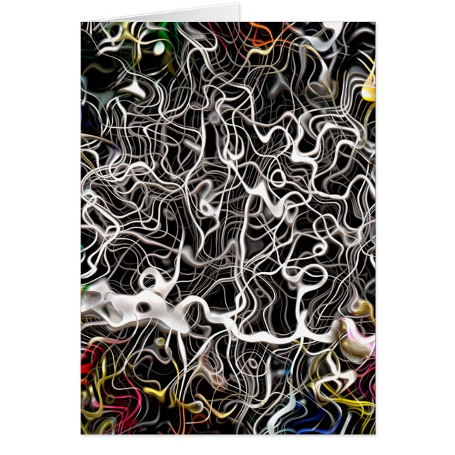 Abstrakt mönster, struktur hälsningskort (Framsidan)