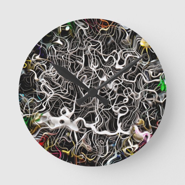 Abstrakt mönster, struktur rund klocka (Framsida)