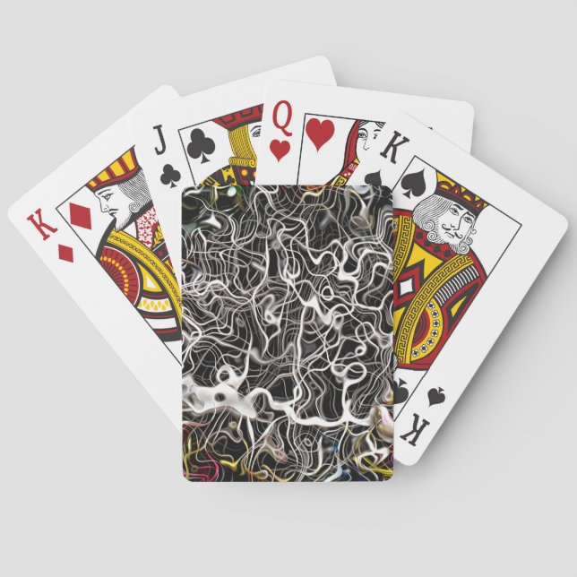 Abstrakt mönster, struktur spel kort (Baksidan)