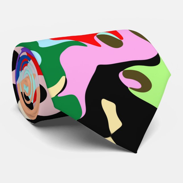 Abstrakt mönsterdesign för konst slips (Rullad)