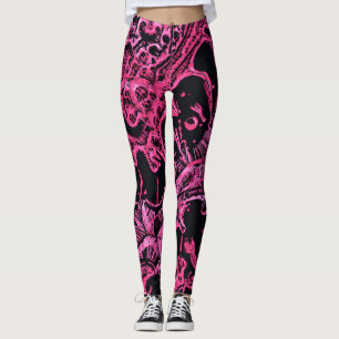 Abstrakt mönstrad leggings