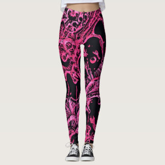 Abstrakt mönstrad leggings