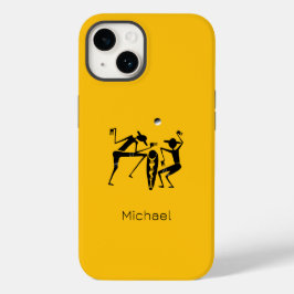 Abstrakt Moonlight Dance-Orange