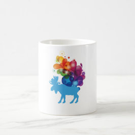 Abstrakt Moose Mugg