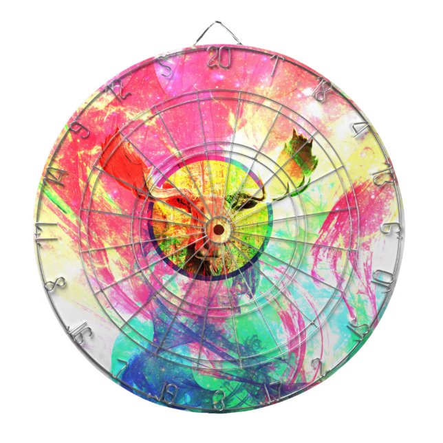 Abstrakt Moose V2 Metall Burtavla Dartboard Piltavla (Framsidan)