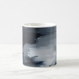 Abstrakt mörk kaffemugg