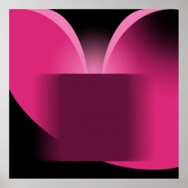Abstrakt Mörk Rosa Lyx med Svart AP0004 Poster