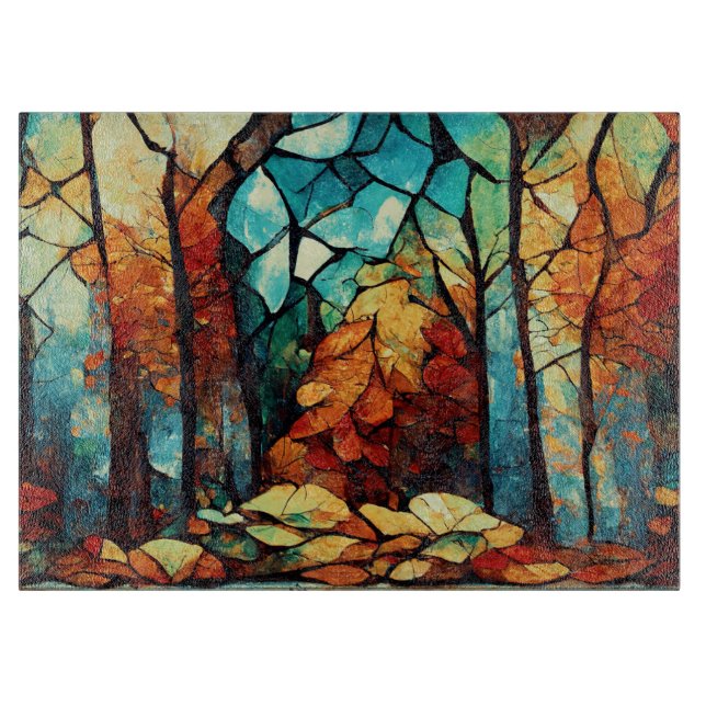 Abstrakt Mosaic Autumn Forest (Framsidan)