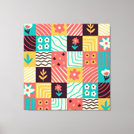 Abstrakt Mosaic Canvastryck
