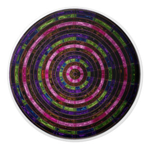 Abstrakt Mosaic-glasskiktat #2 Knopp
