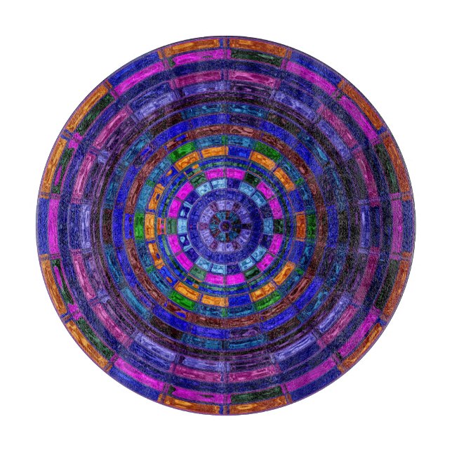 Abstrakt Mosaic-glasskiktat #3 (Framsidan)